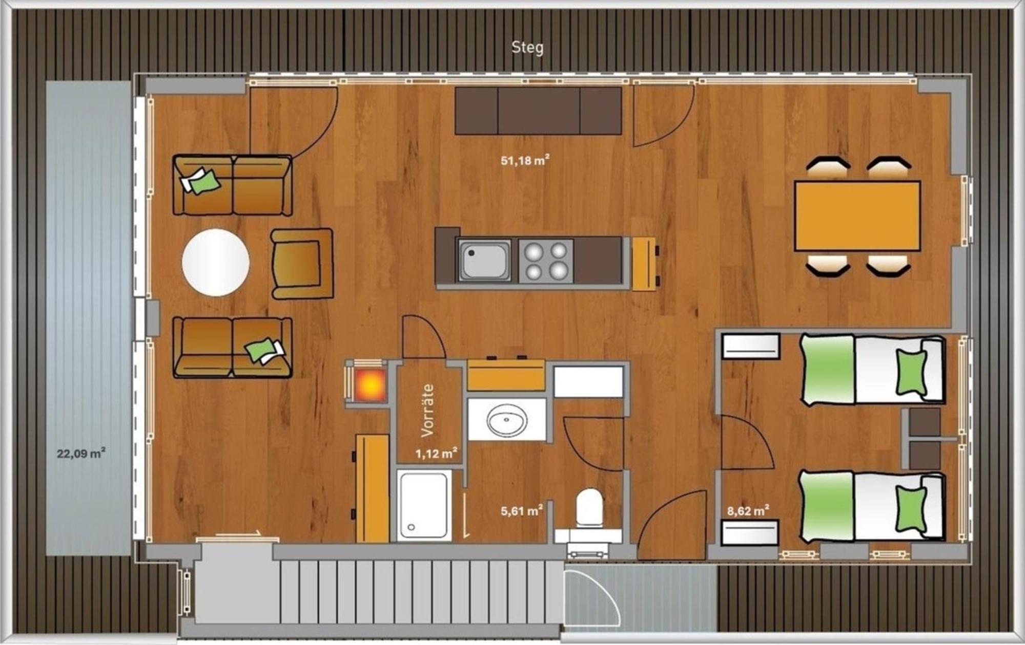 Kyst 5410 Floating Home 2 Neustadt in Holstein Zewnętrze zdjęcie